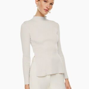 Aritzia Babaton Sculpt Knit Tie-Back Longsleeve